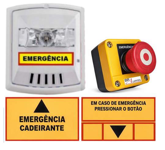 KIT ACESS. AO CADEIRANTE SISTEMA S/ FIO - PADRÃO CEF